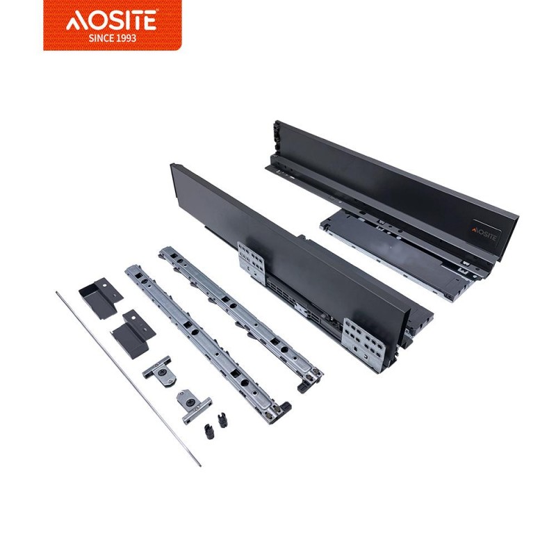 Тонкий короб для ящика AOSITE (с механизмом открывания от нажатия и плавным закрыванием) (1)