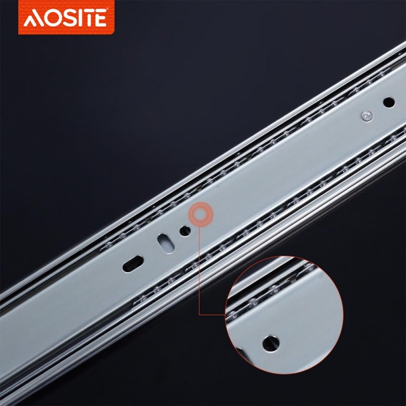 Шариковые направляющие AOSITE NB45106 трехсекционные (2)