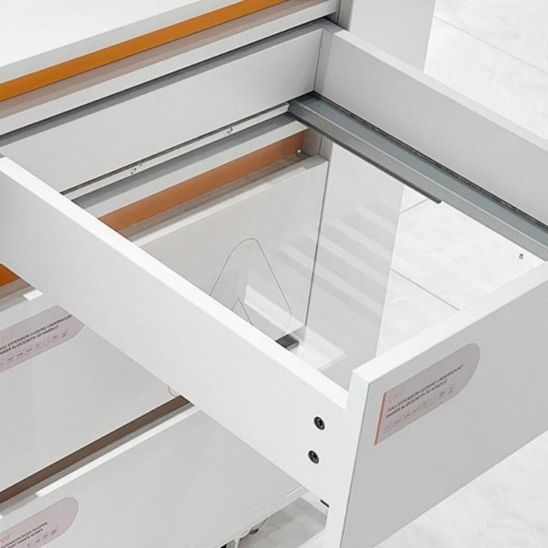 Направляющие AOSITE S6836S6839 для нижнего монтажа полновыдвижные с плавным закрыванием (2)