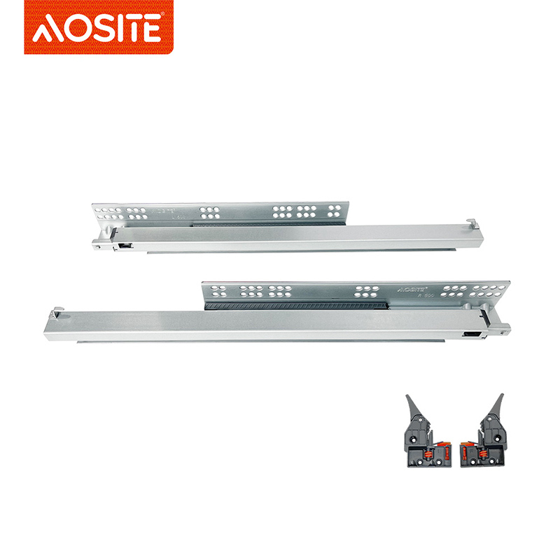 Направляющие AOSITE S6836S6839 для нижнего монтажа полновыдвижные с плавным закрыванием (3)